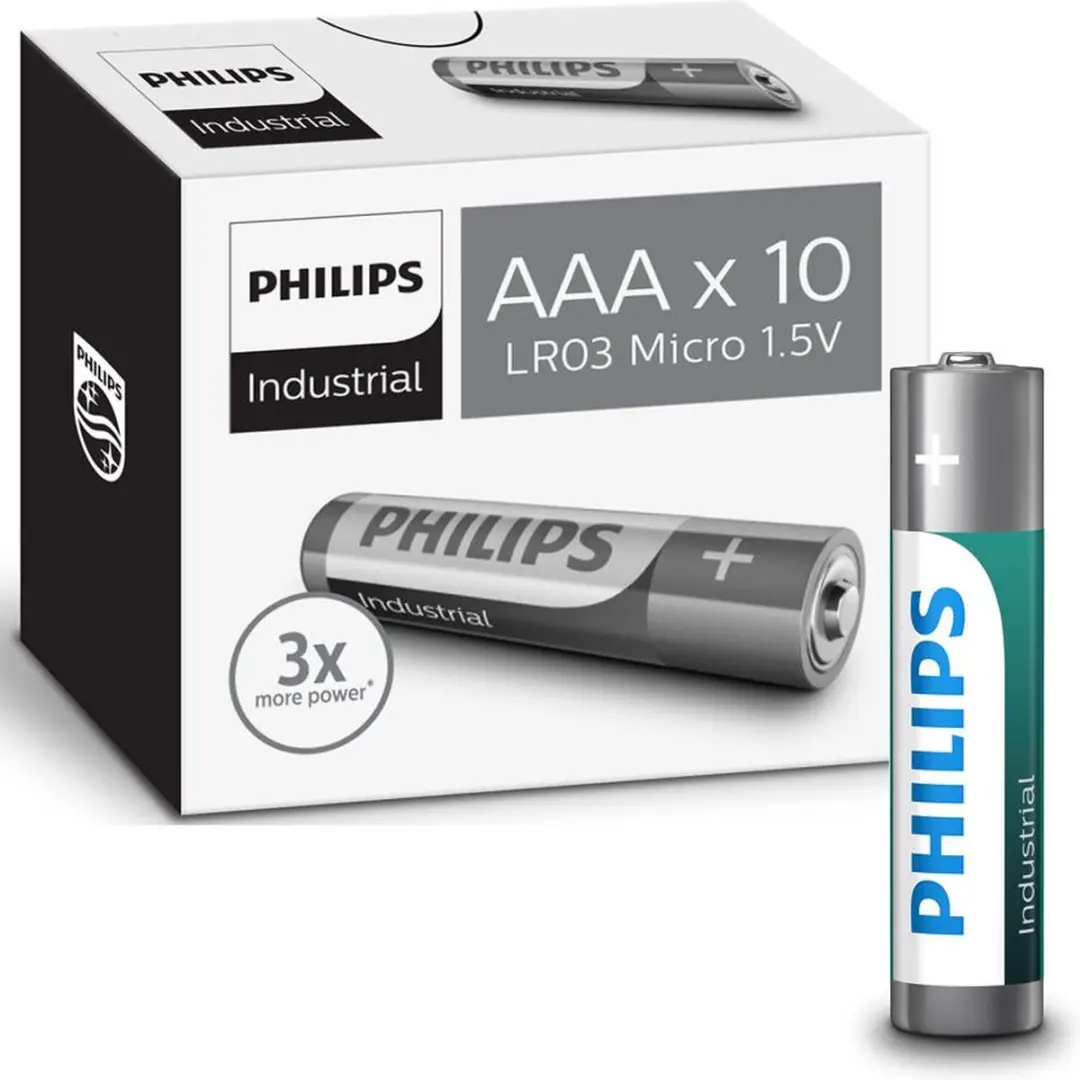 Philips Industrial AAA Batterij 1.5V