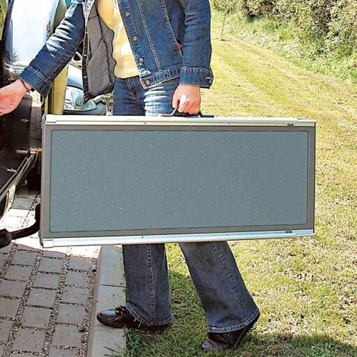 Trixie Telescopische Loopplank 100-180x43cm - Grijs - afbeelding 6 van 6