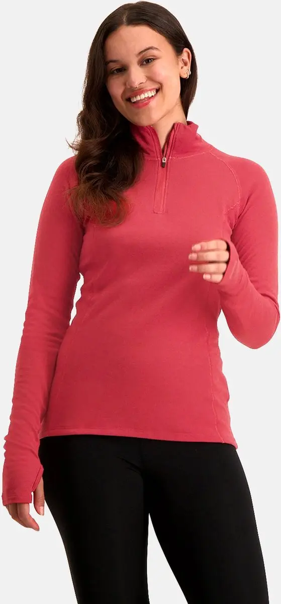 NOMAD® Rough Zip-Neck Thermo Control dames Shirt