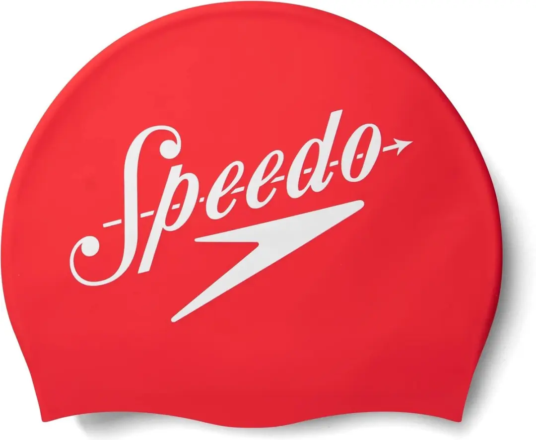 Speedo Logo Placement Zwembadmuts Rood