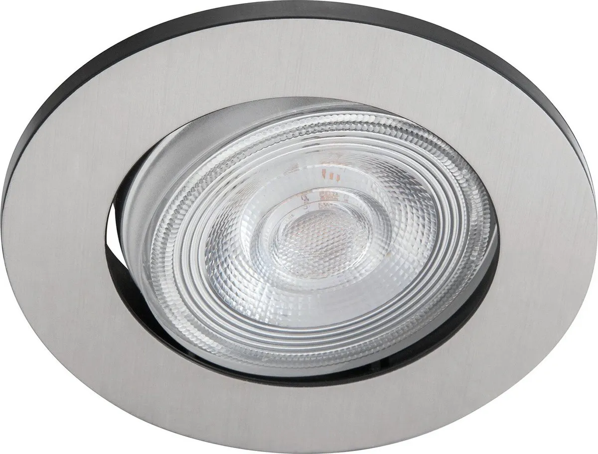 Philips Taragon Inbouwspot 1-lichts - 7cm - Nikkel - afbeelding 6 van 6