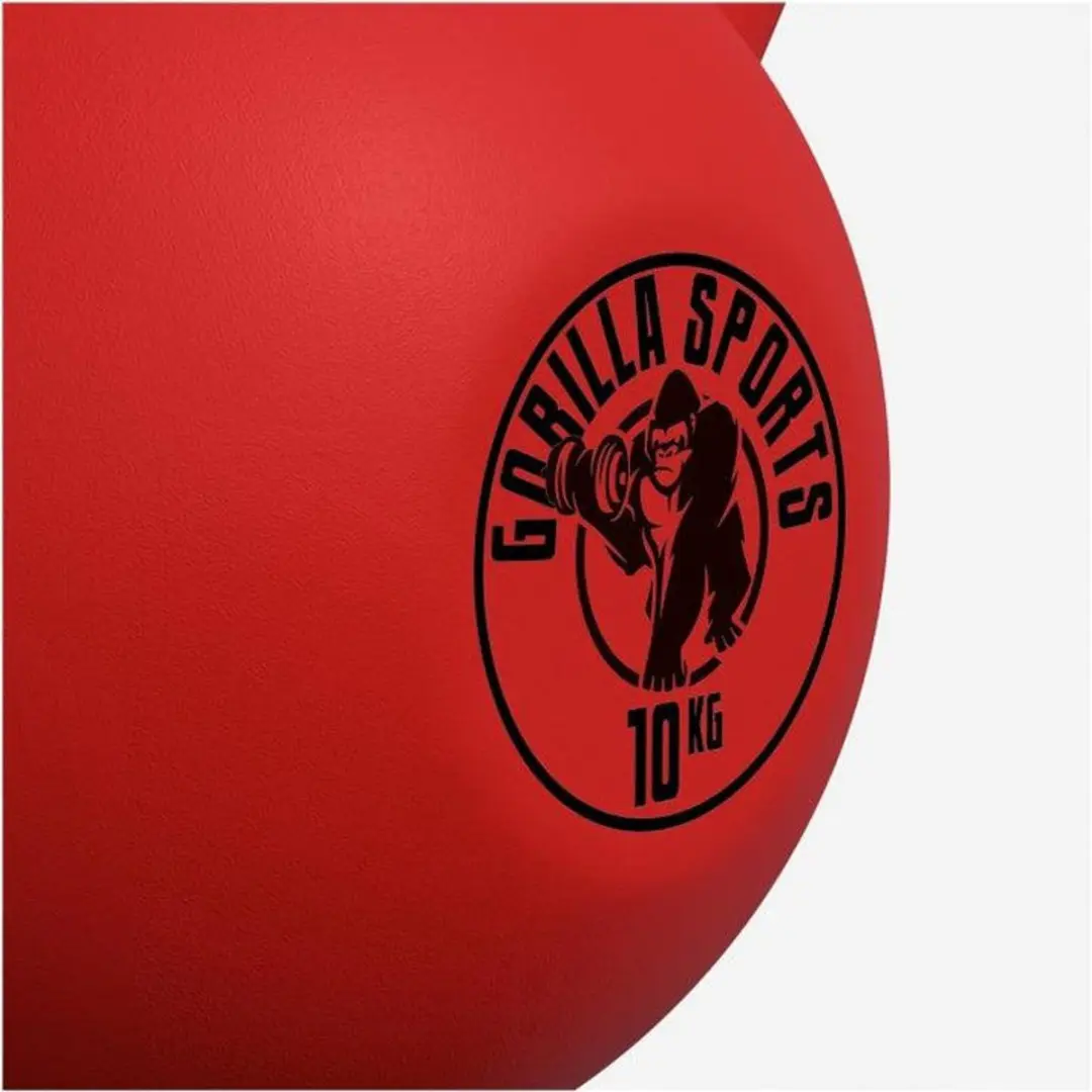 Gorilla Sports Kettlebell 10 kg - Rood - afbeelding 6 van 6