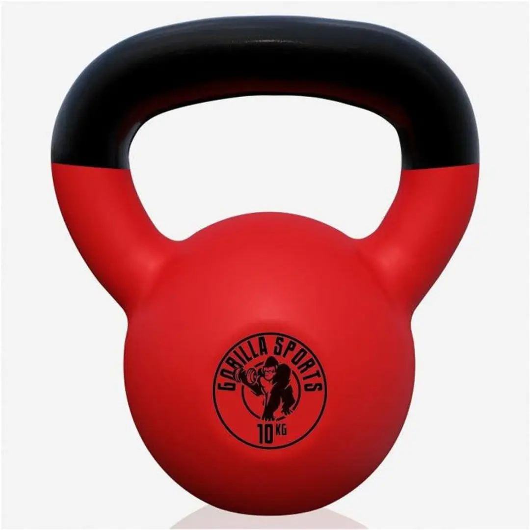 Gorilla Sports Kettlebell 10 kg - Rood - afbeelding 2 van 6