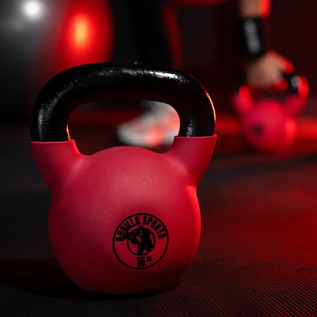 Gorilla Sports Kettlebell 10 kg - Rood - afbeelding 4 van 6