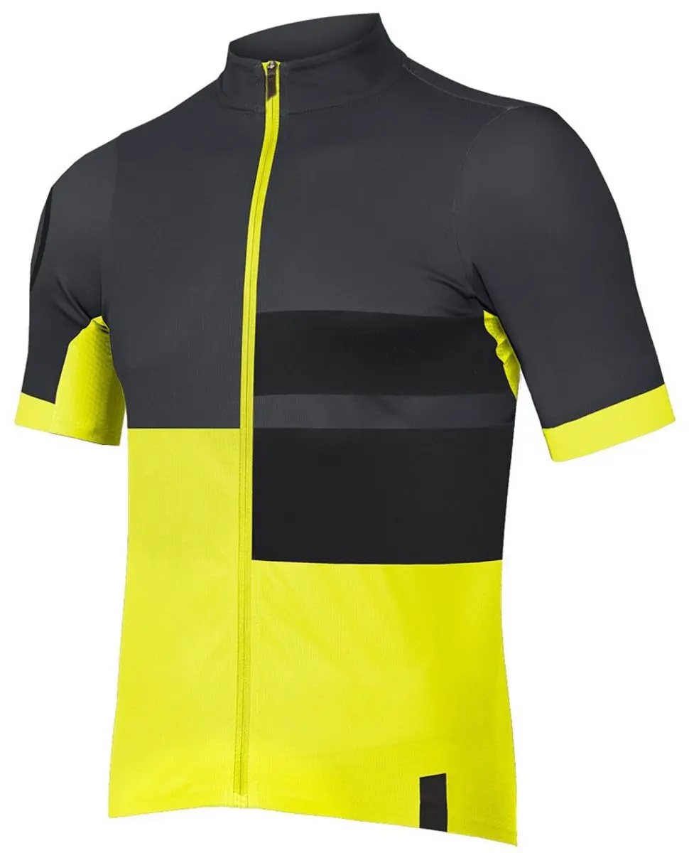 Endura FS260 Wielertrui Korte Mouw - Geel/Zwart L - afbeelding 2 van 3