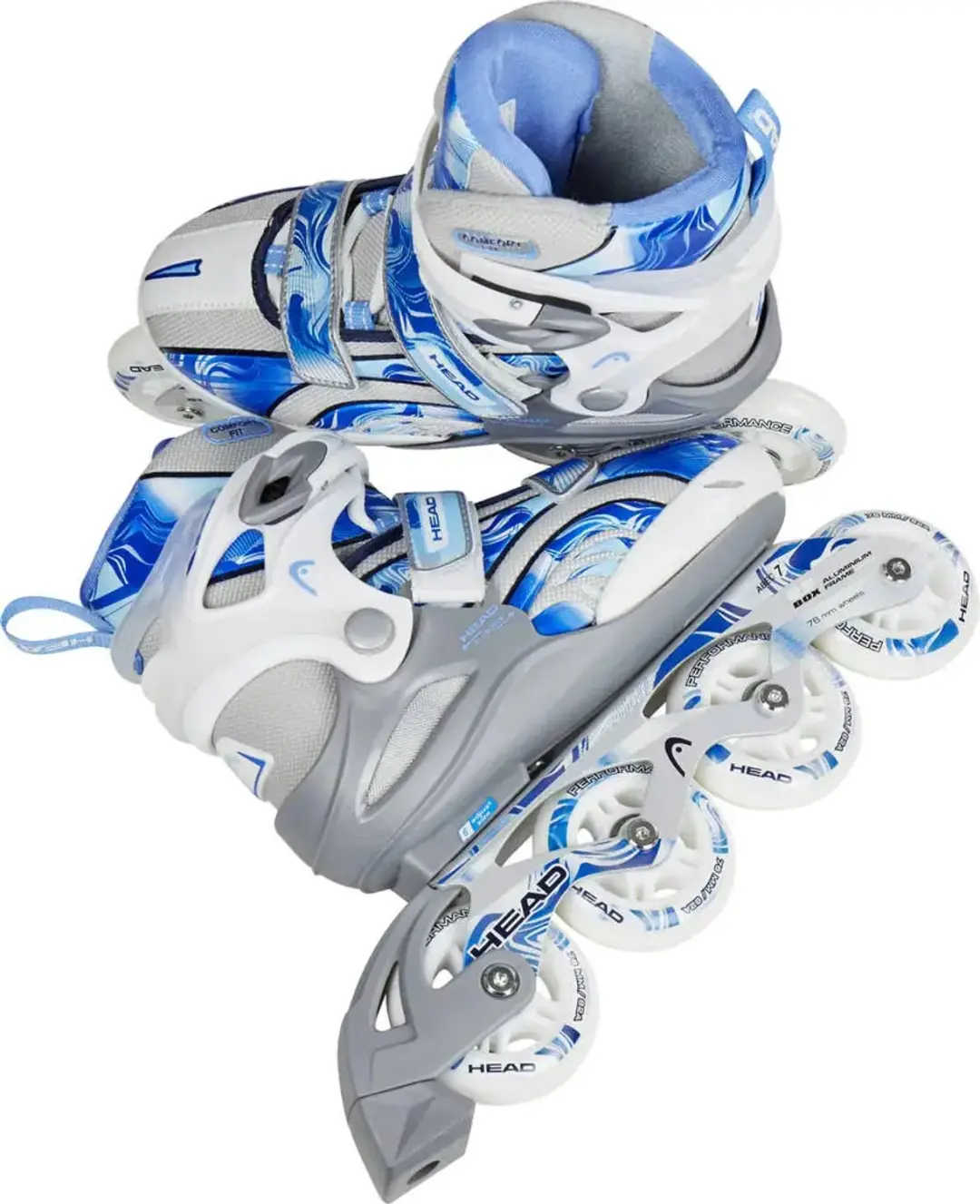 Head Ijshockeyschaatsen Missy Junior Blauw/wit Maat 31-36