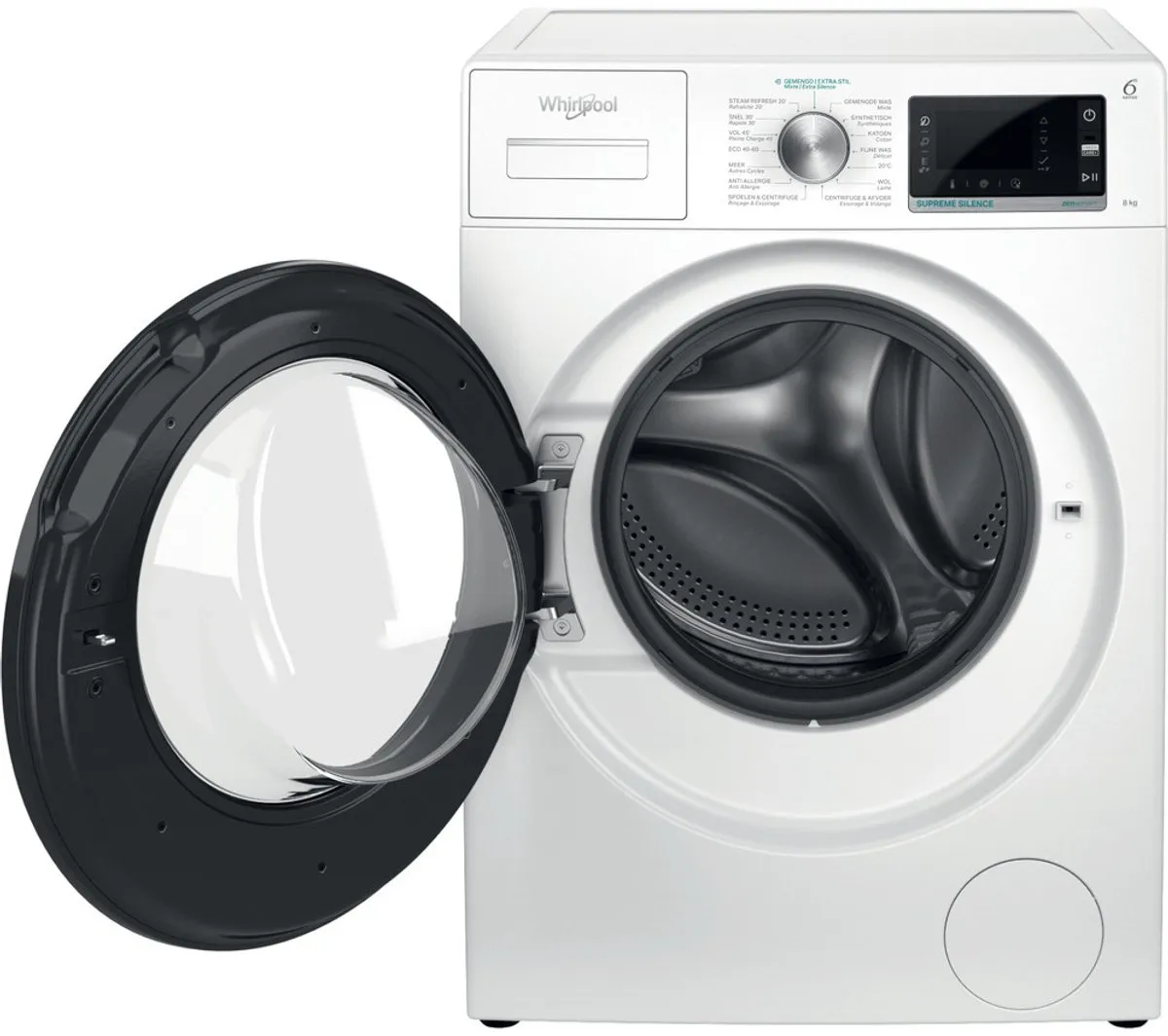 Whirlpool W6 W845WB Washing Machine 8kg 1400 RPM - Wit