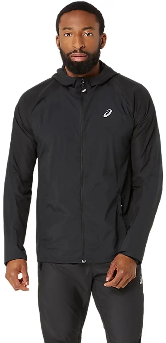 ASICS Road Packable Jacket Heren - Zwart L - afbeelding 3 van 6