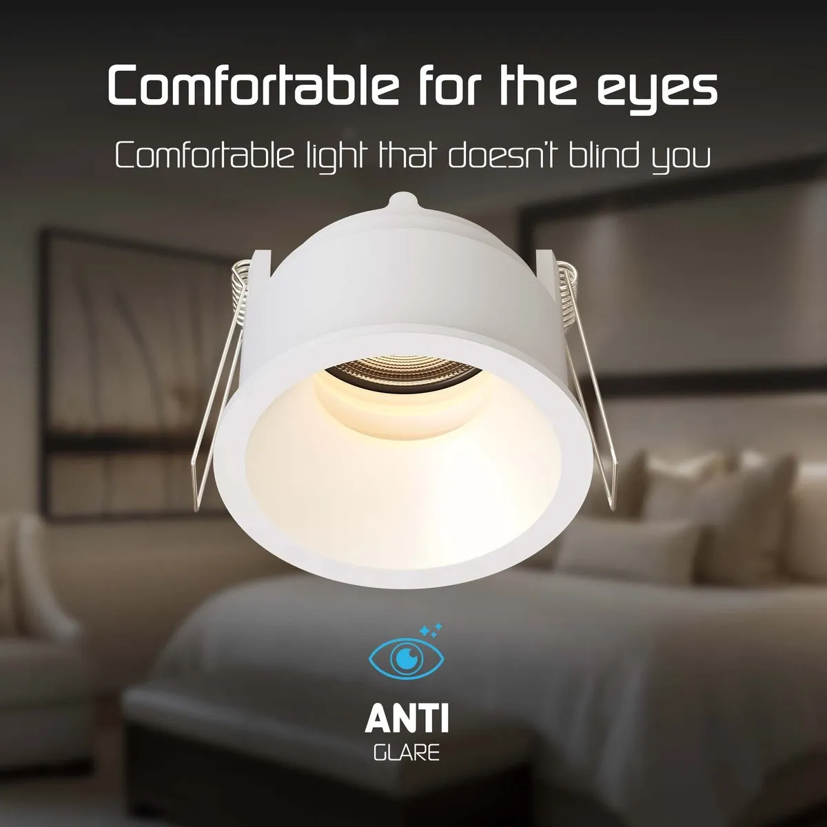 LEDVION LED Inbouwspot Ø81mm GU10 3W - Wit - 2700K
