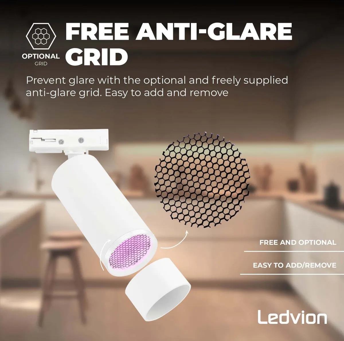 LEDVION Smart LED Railverlichting 2M - 4x RGBW 4.9W - 1-Fase - afbeelding 6 van 6
