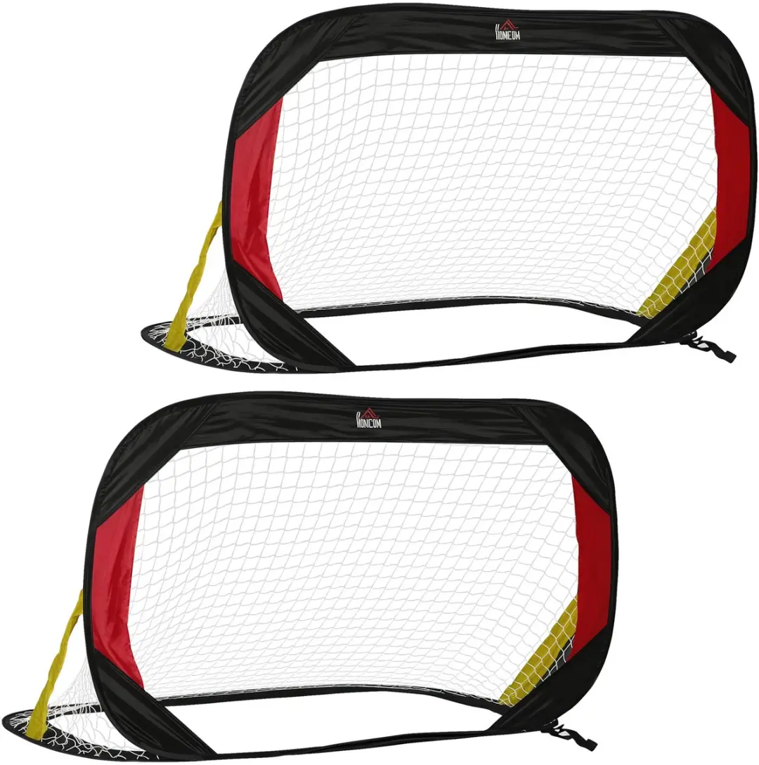 HOMCOM Voetbalgoal met bevestigingspennen voor op het gazon A62-033V00