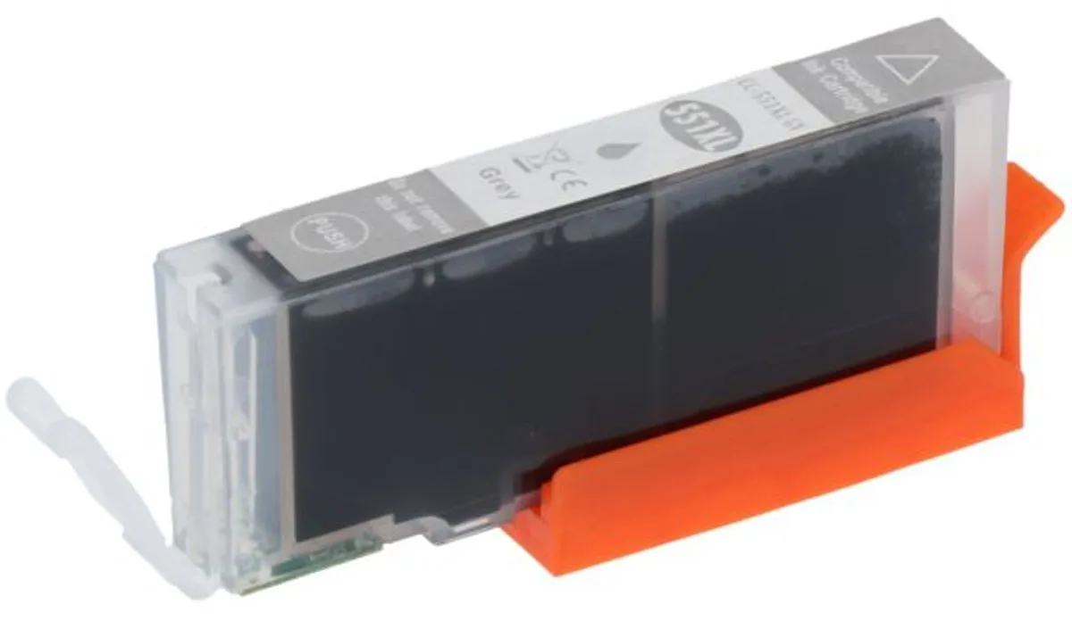 PrintAbout CCLI-551GYPA Inktcartridge Grijs - 15ml - o.a. Canon