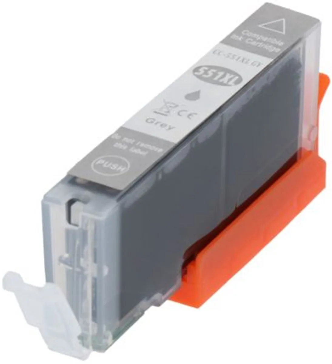 PrintAbout CCLI-551GYPA Inktcartridge Grijs - 15ml - o.a. Canon