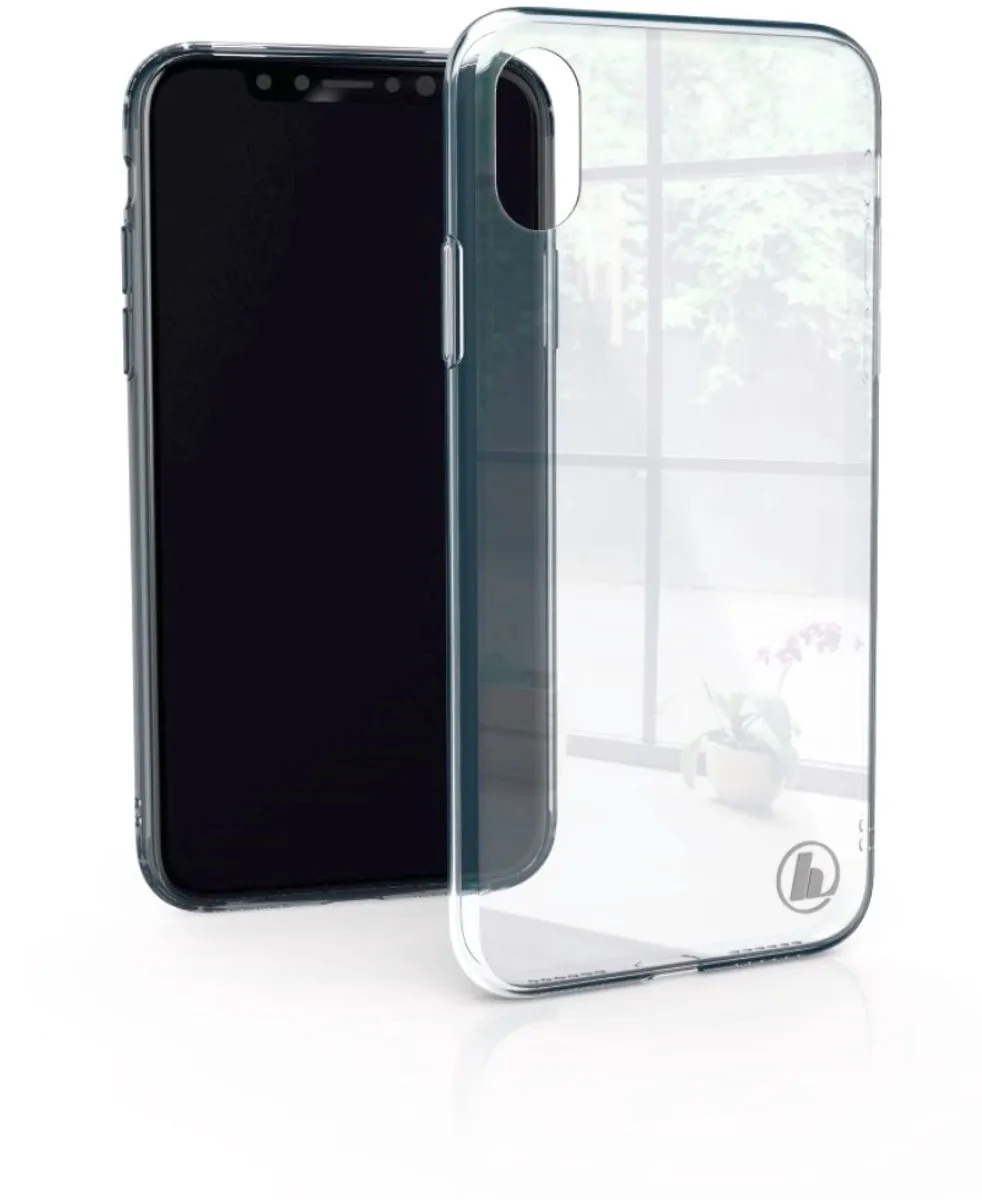 Hama iPhone Xs Max Glas Hoesje - Transparant
