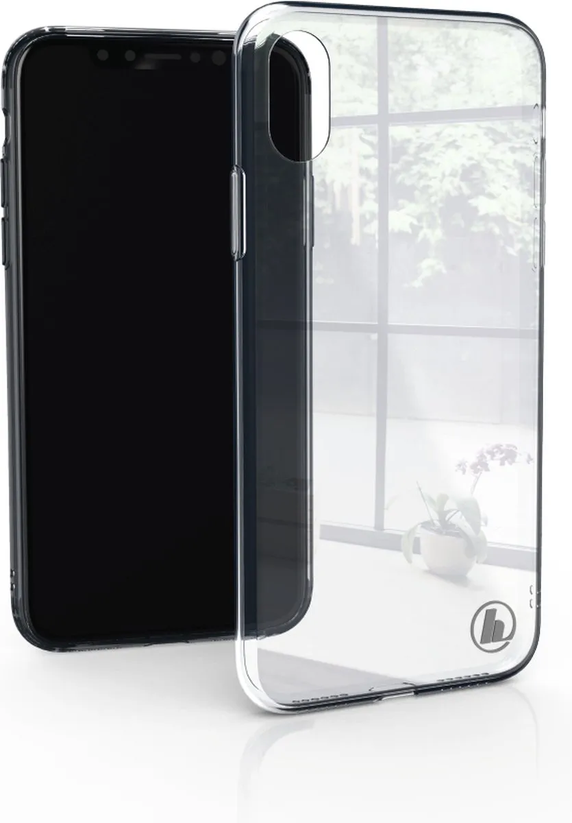 Hama iPhone Xs Max Glas Hoesje - Transparant
