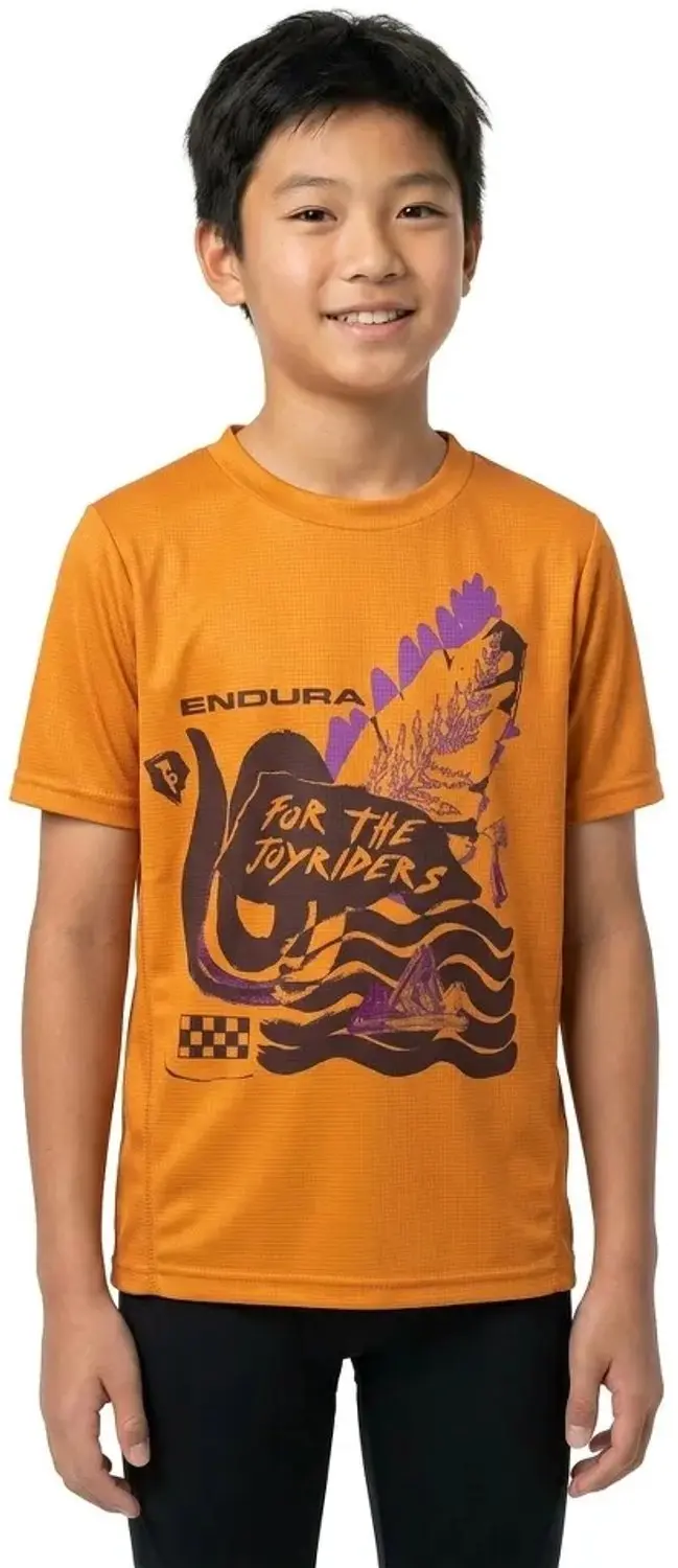 Endura Kids SingleTrack Core T-shirt - ORANGE - 13-14 - afbeelding 3 van 4