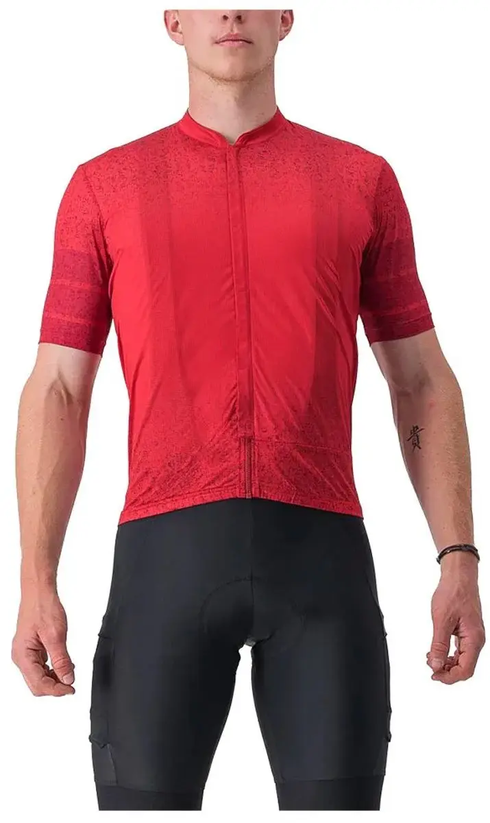 Castelli Unlimited Terra Korte Mouw Wielertrui Rood 2XL Man