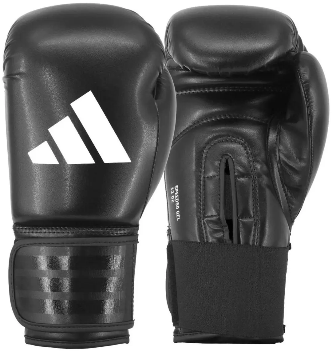 adidas Speed 50 (Kick)Bokshandschoenen Zwart/Wit 8oz