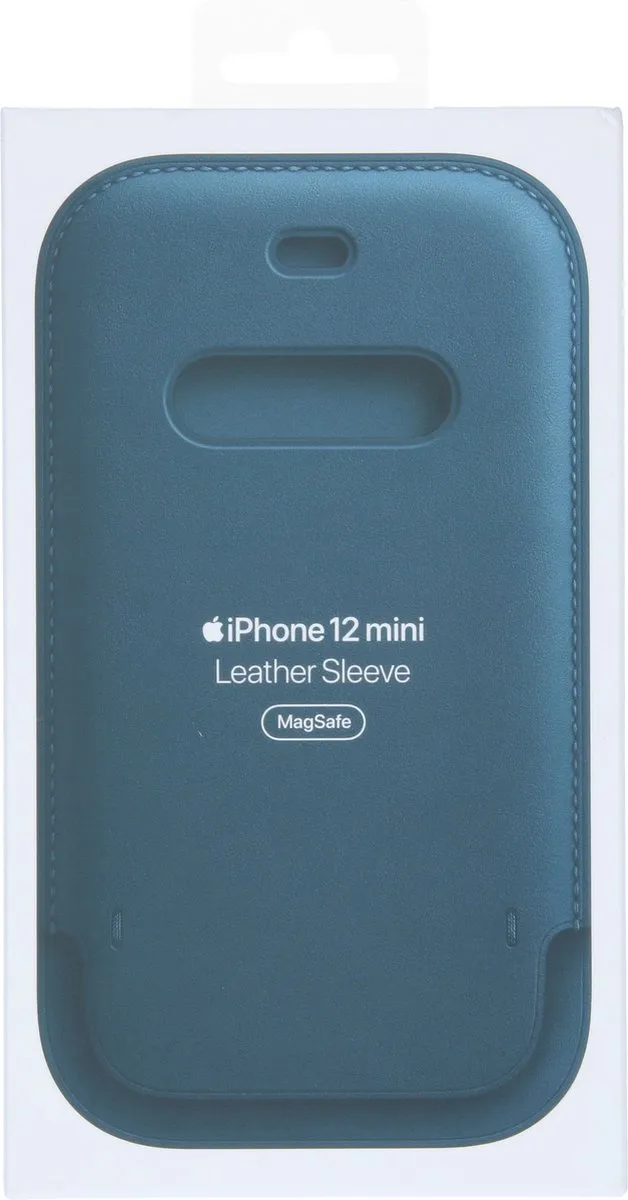 Apple Leren Hoesje MagSafe MHMQ3ZM/A - iPhone 12 Mini - Blauw - afbeelding 6 van 6