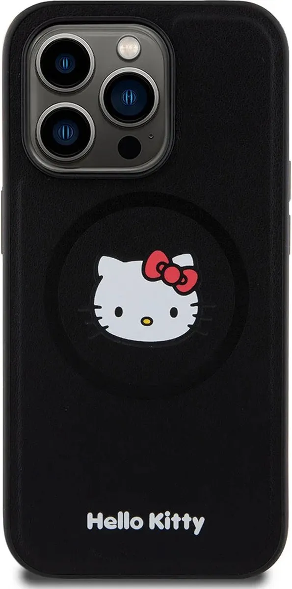Hello Kitty iPhone 15 Pro TPU Hoesje - Goud - MagSafe