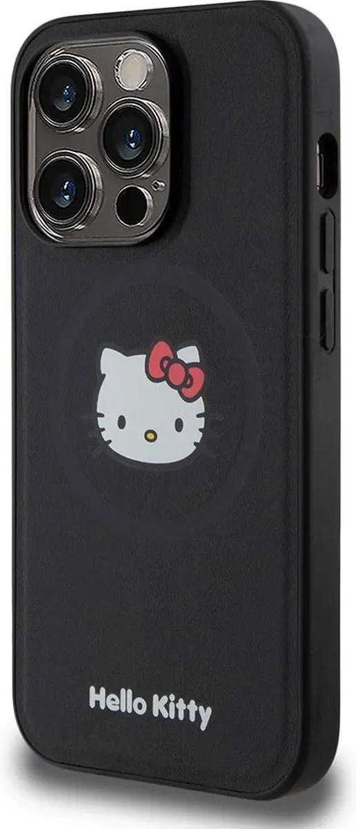 Hello Kitty iPhone 15 Pro TPU Hoesje - Goud - MagSafe