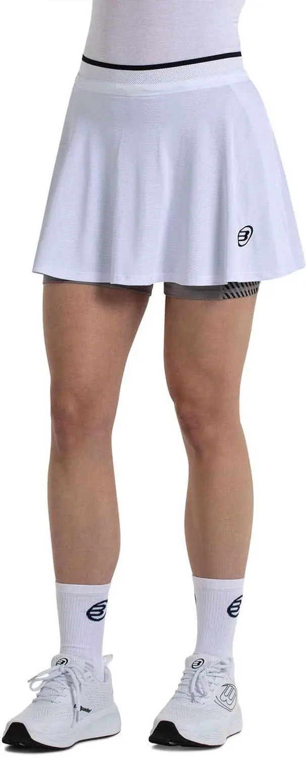 Falda Bullpadel Tesan 012 Blanco Mujer M