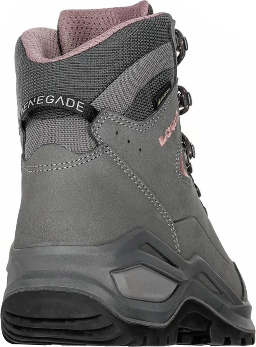 LOWA Renegade Evo GTX Mid Wandelschoenen - Dames 37.5 - Grijs Roze - afbeelding 2 van 6