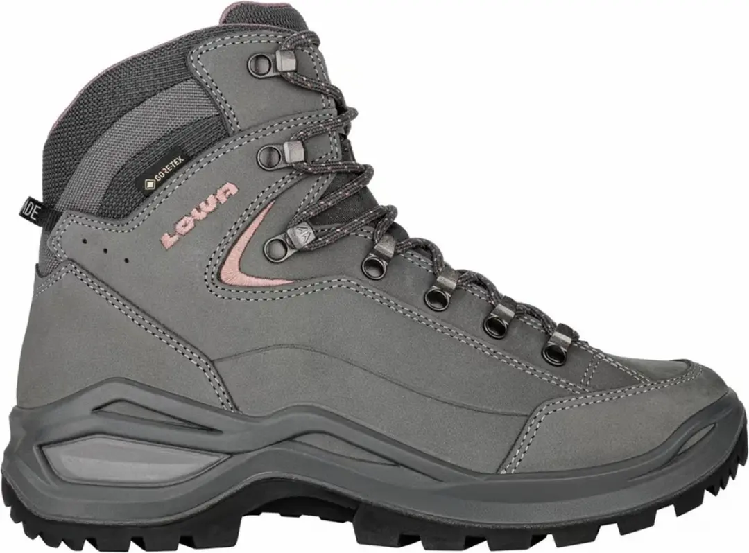 LOWA Renegade Evo GTX Mid Wandelschoenen - Dames 37.5 - Grijs Roze - afbeelding 3 van 6