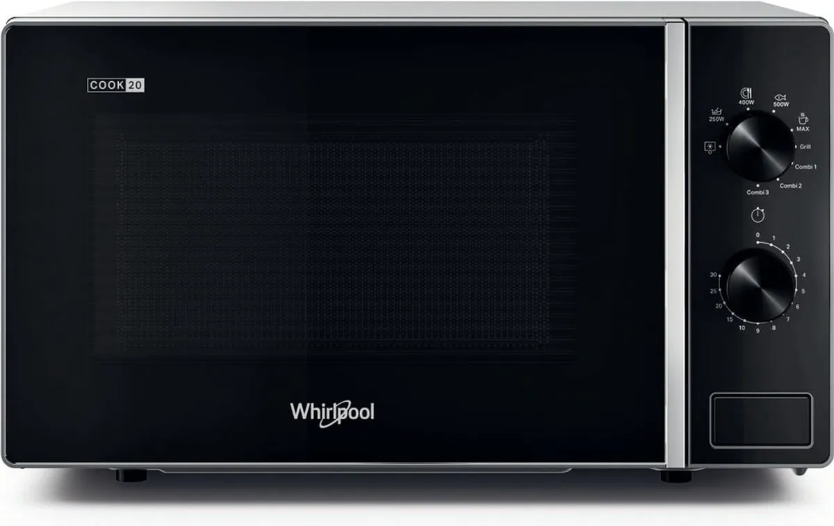 Whirlpool MWP 103 SB Magnetron - 700W Grill 1000W - Zwart/Zilver - afbeelding 4 van 4
