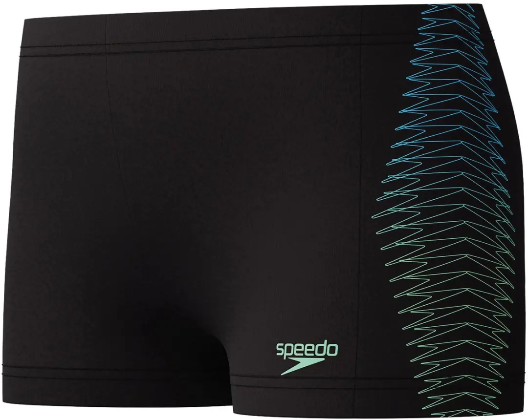 Speedo Placement Zwembroek Jongens - Maat 140 - Zwart/Lichtgroen - afbeelding 6 van 6
