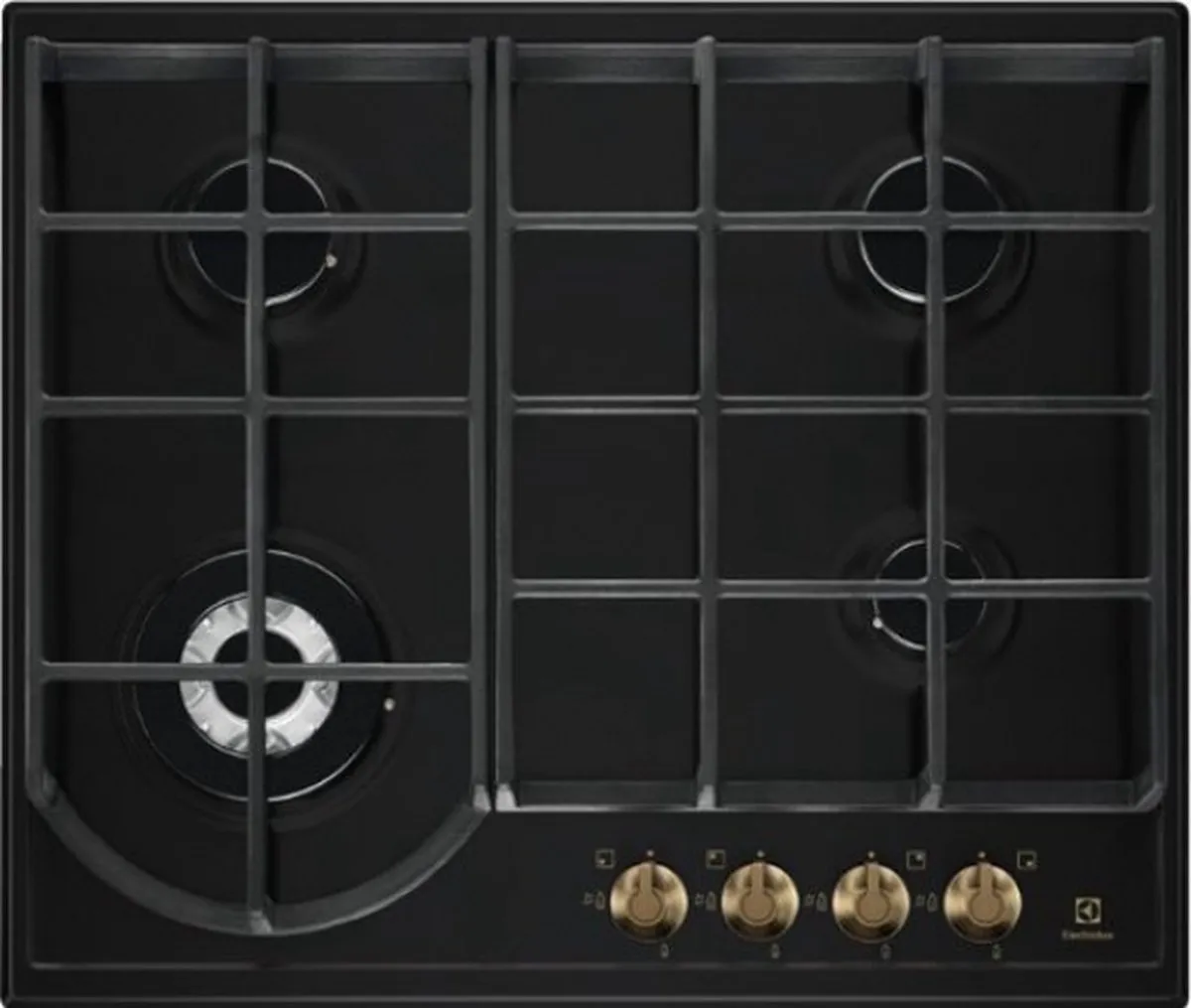 Electrolux EGH6343ROR Ingebouwde Gaskookplaat 4 Zones - Zwart