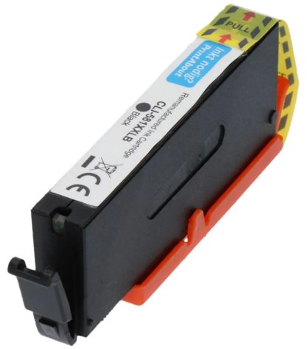 PrintAbout Canon CLI-581XL BK Inktcartridge - Zwart