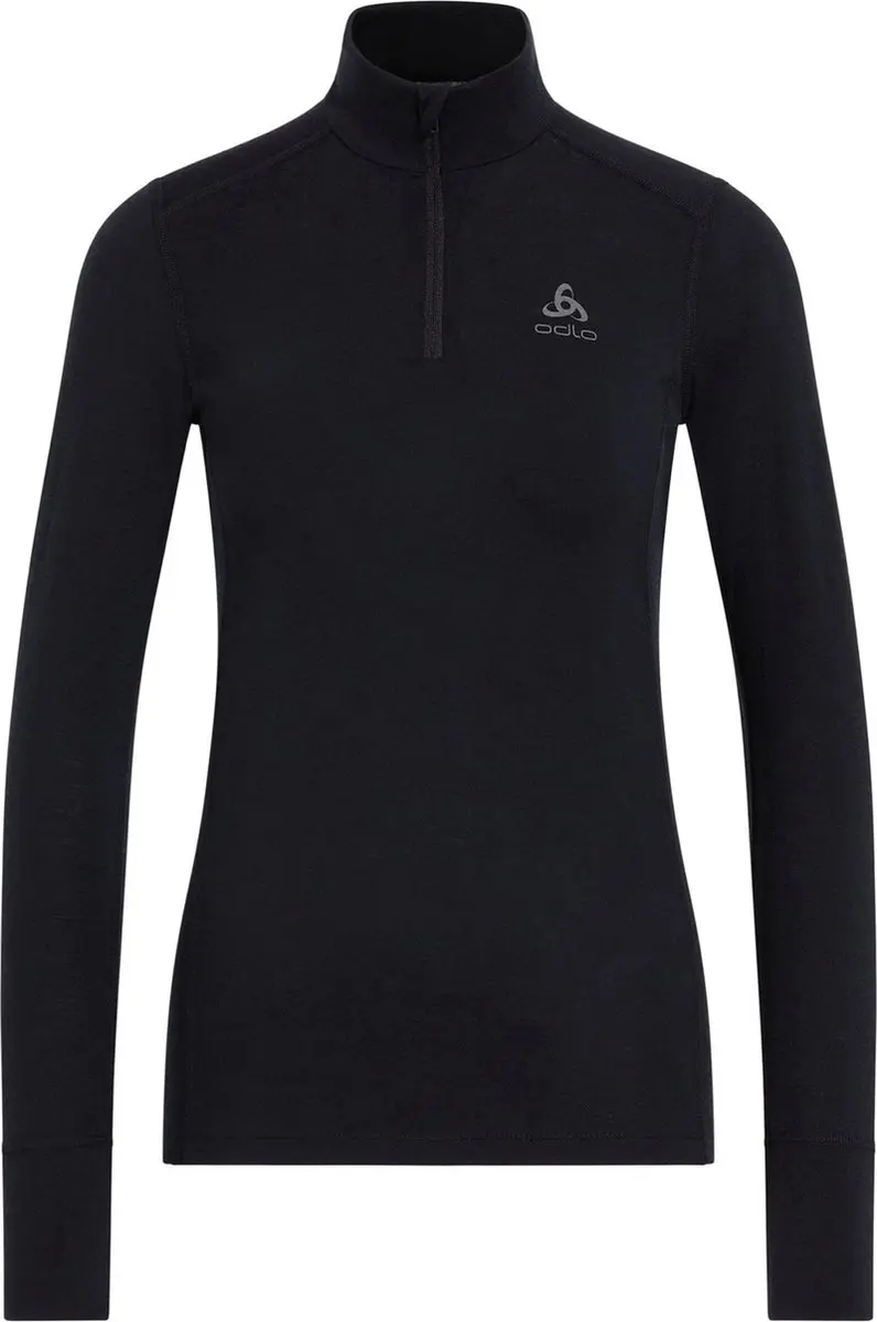 ODLO Natural Merino 200 Half Zip Thermoshirt - Zwart - afbeelding 3 van 6