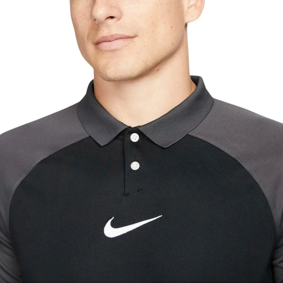 Nike Dri-FIT Academy Pro Polo - Maat M - Zwart/Grijs - afbeelding 2 van 6