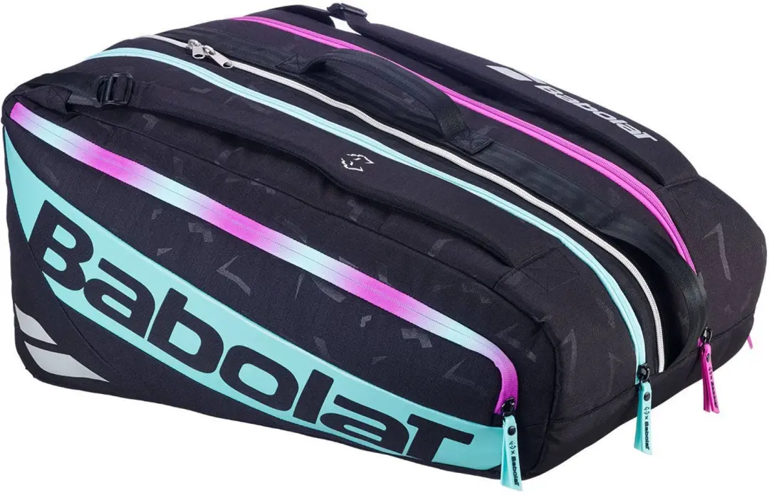 Babolat RH Pro Padel Juan Lebron Tas - Zwart/Paars/ Groen - afbeelding 6 van 6