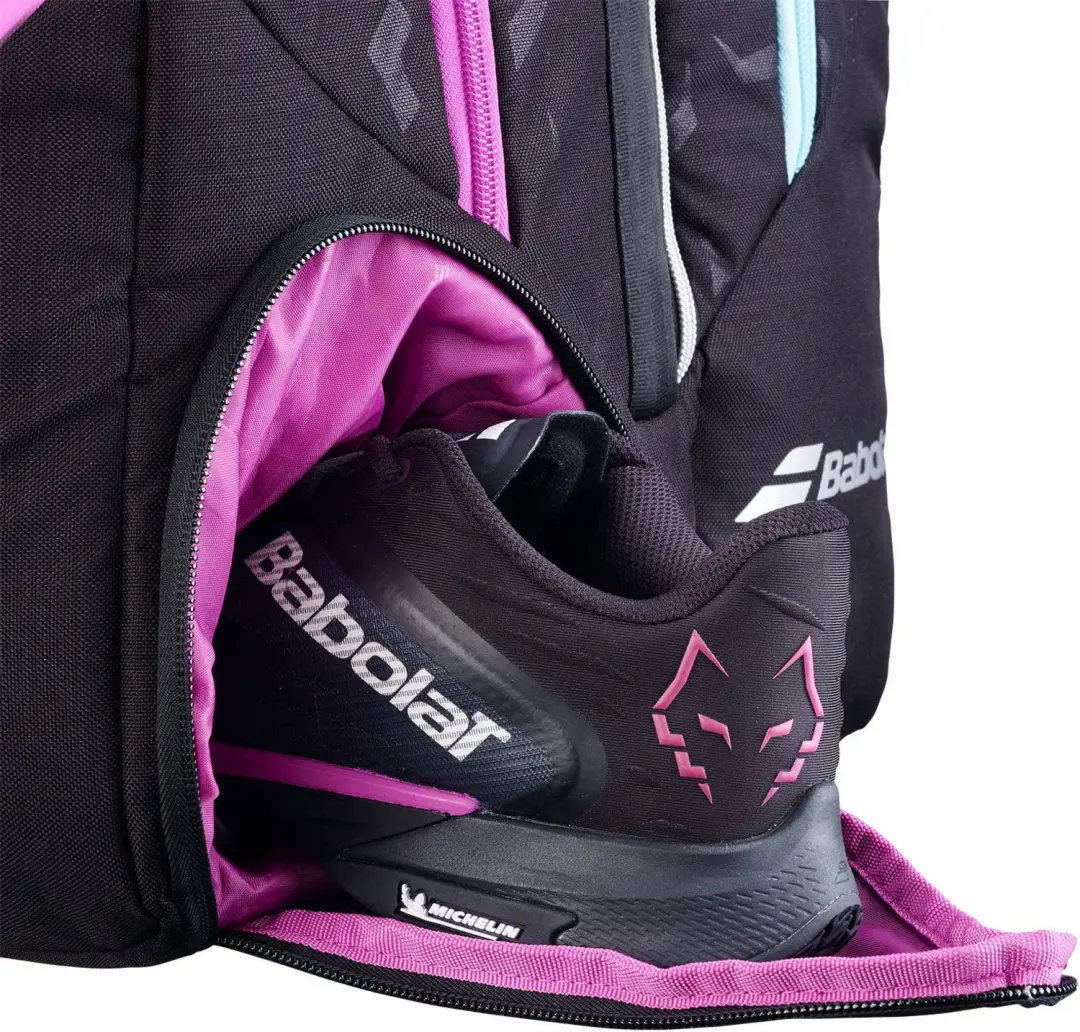 Babolat RH Pro Padel Juan Lebron Tas - Zwart/Paars/ Groen - afbeelding 2 van 6
