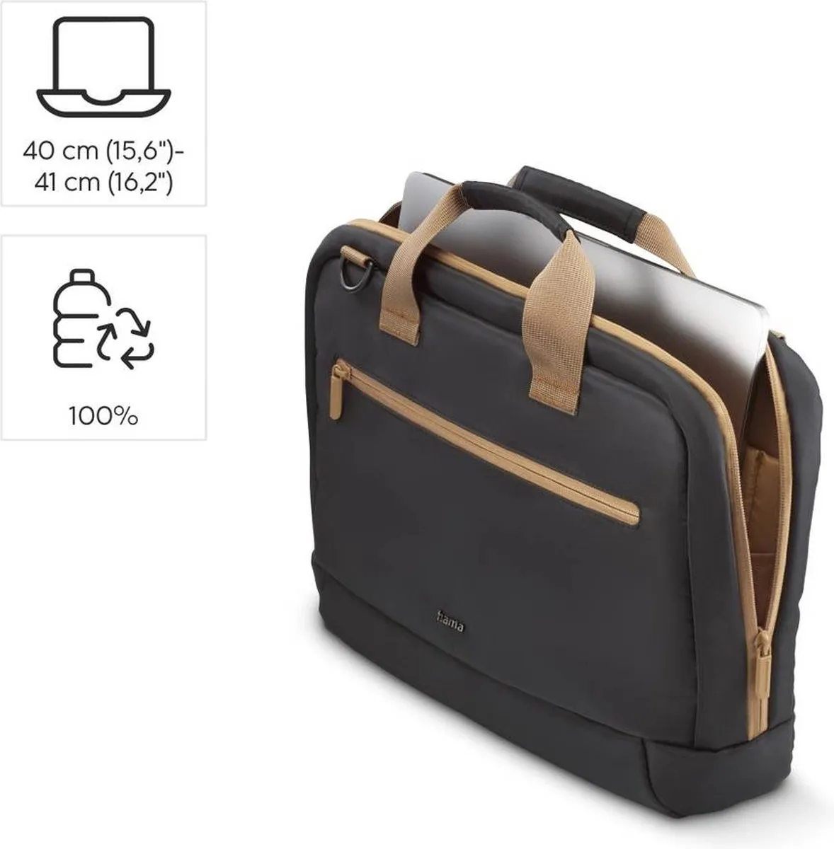 Hama Ultra Lightweight Laptoptas 41,1cm - Zwart
