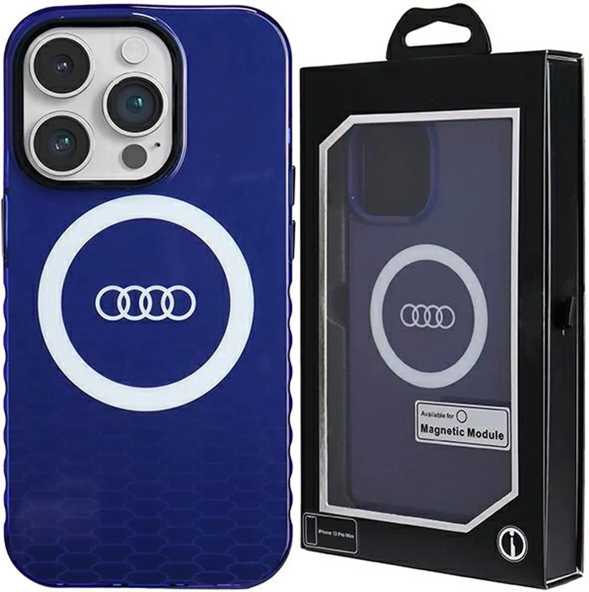 Audi IML Big Logo Hoesje - iPhone 15 Pro Max - Blauw - afbeelding 6 van 6