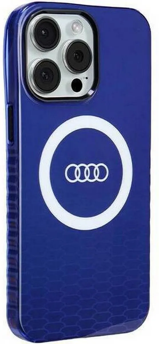 Audi IML Big Logo Hoesje - iPhone 15 Pro Max - Blauw