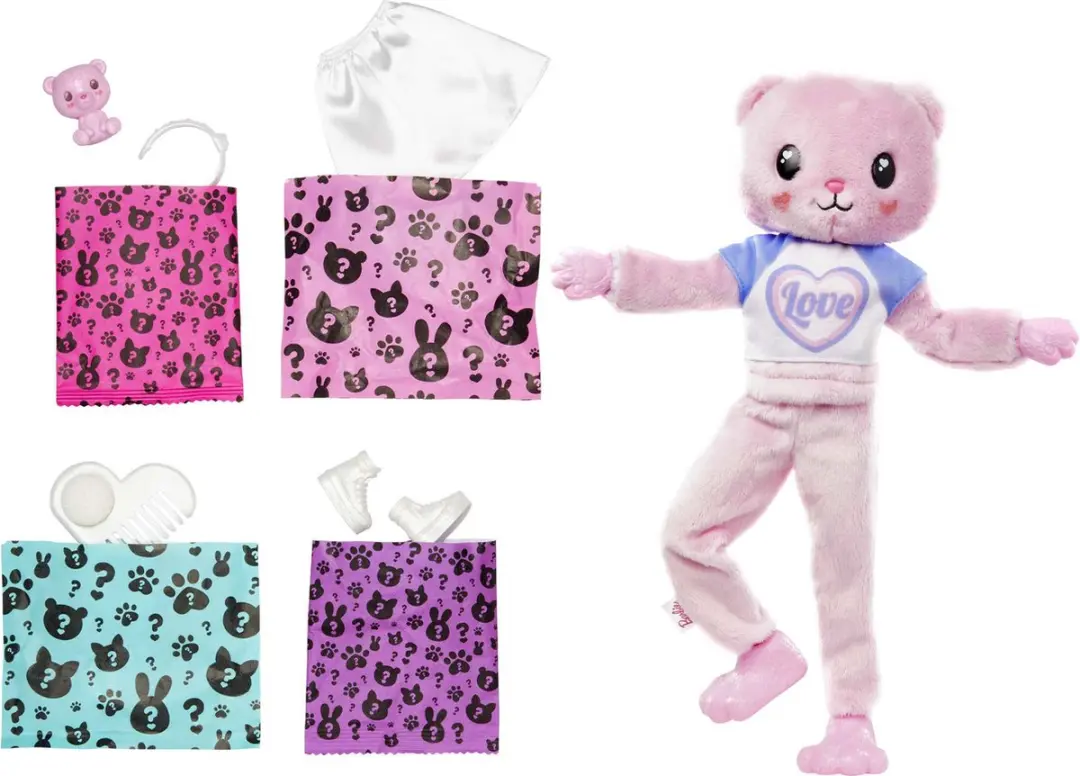 Barbie Cutie Reveal Barbiepop - Beer - afbeelding 5 van 6