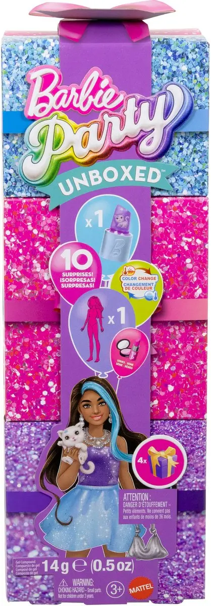 Barbie Glam Party Unboxed Pop Roze - afbeelding 6 van 6