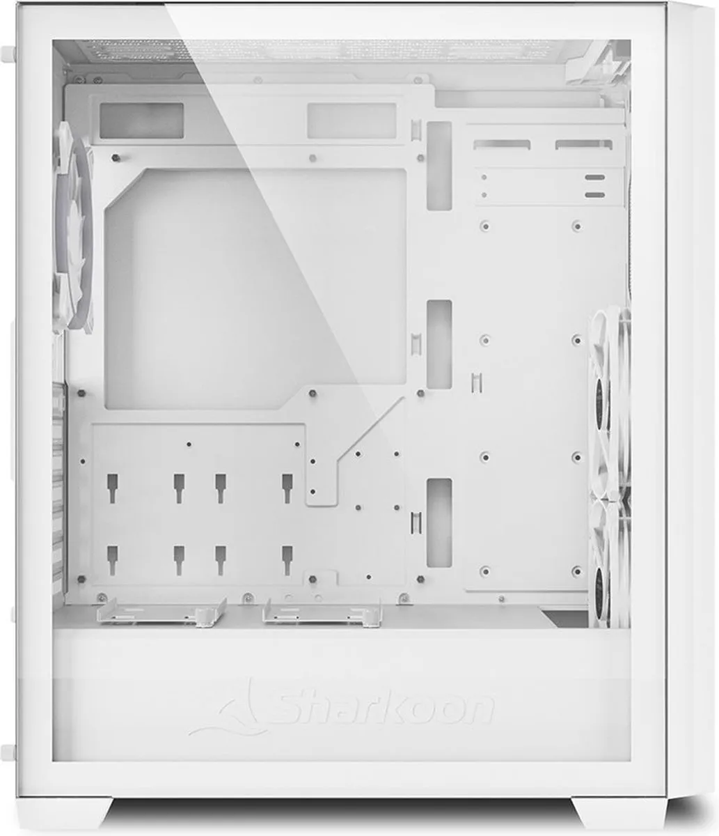 Sharkoon VS9 RGB Wit ATX Behuizing - 6x 2.5" + 2x 3.5" - Wit