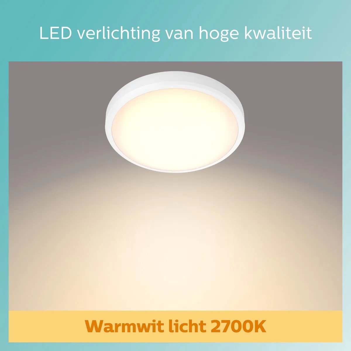 Philips Doris Badkamerplafonnière 17W - Wit