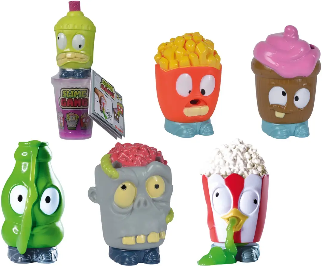 Simba slijm speelgoed Slijmhoofd Knijpfiguur multicolor 9cm.