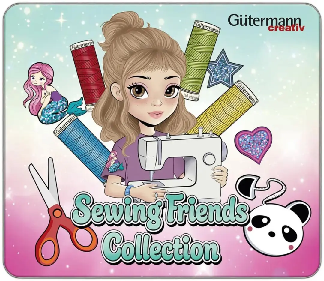 Gutermann Garenset 15 klosjes + schaar/patches/centimeter