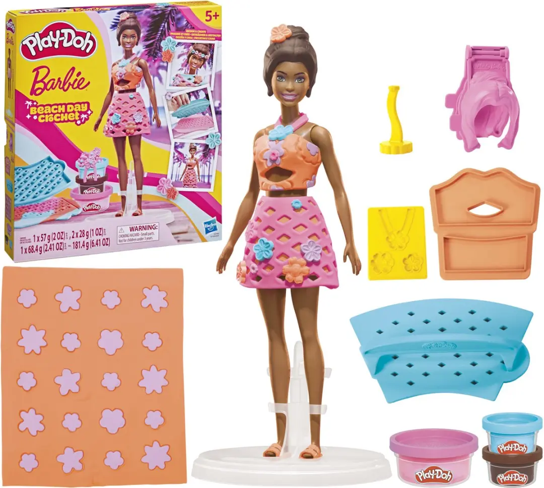 Play-Doh Haakset Barbie op het strand - afbeelding 2 van 6