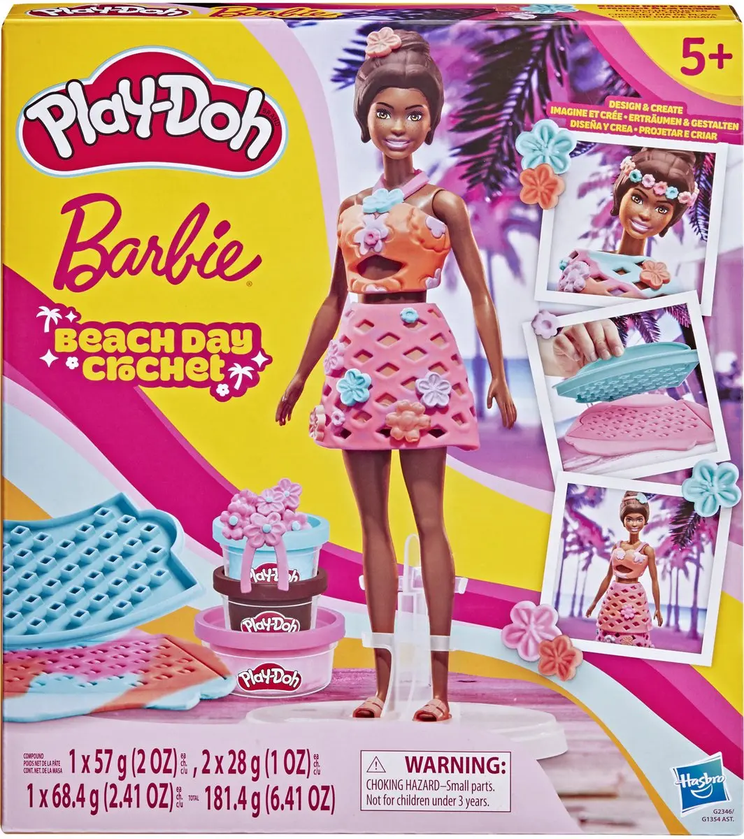 Play-Doh Haakset Barbie op het strand