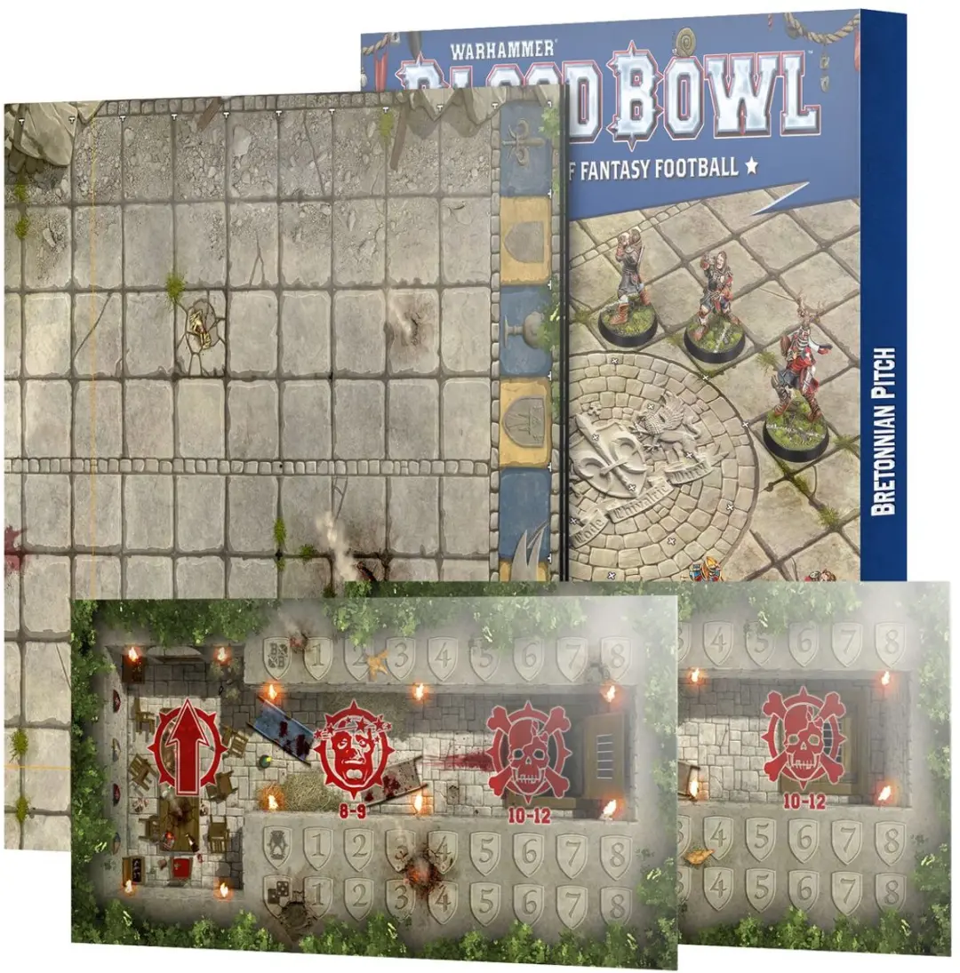 Games Workshop Blood Bowl Seconde Saison Bretonnien Pitch & Dugouts - afbeelding 4 van 6