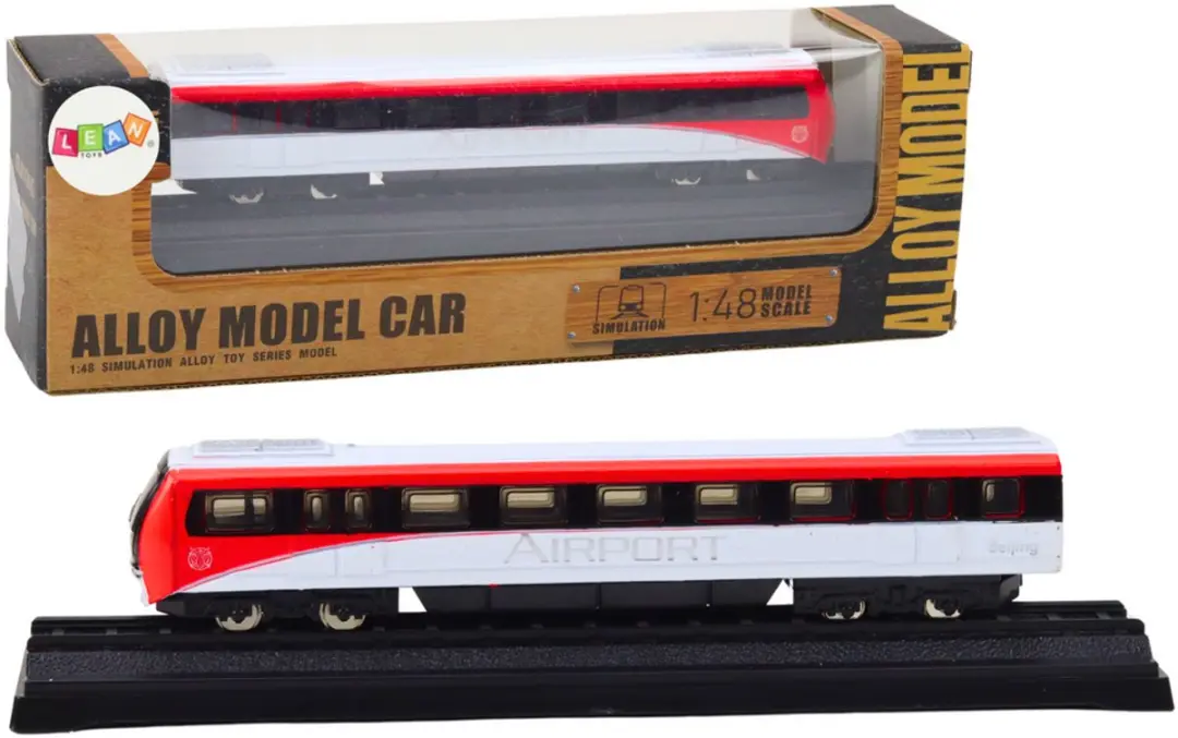 Lean Toys Verzamelbare modeltrein 1:48 Rood/Wit