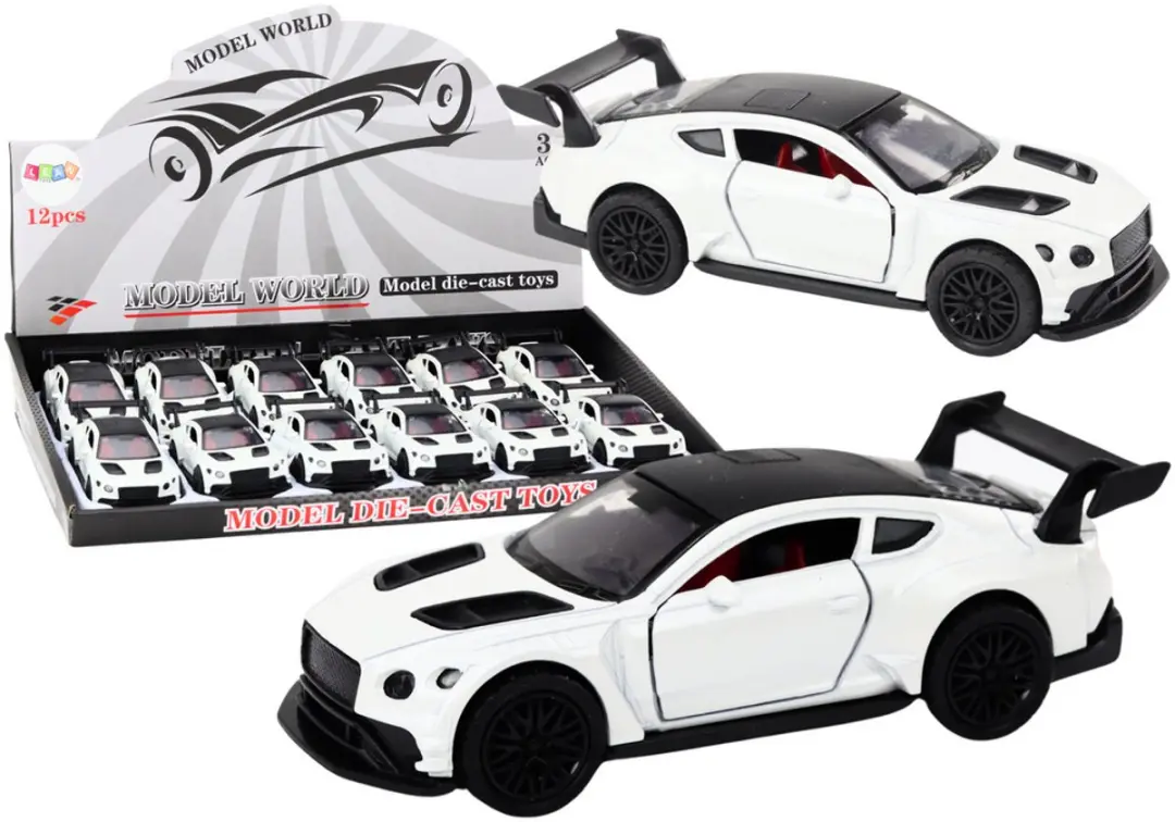 Lean Toys Sportwagen 1:32 Friction Drive Wit
